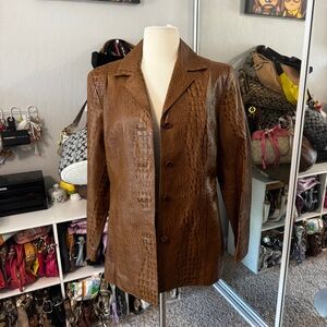 Anne Klein 100% Leather Jacket